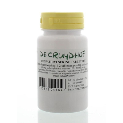 Afbeelding van Cruydhof Fosfatidylserine 200mg, 30 tabletten