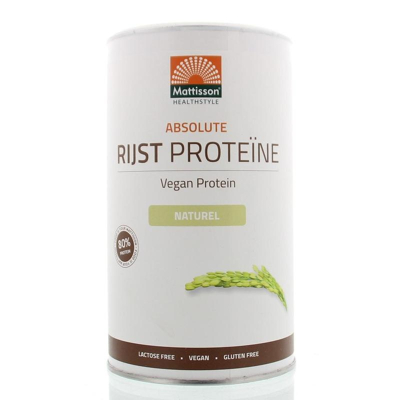 Afbeelding van Mattisson Absolute Rijst Proteine Poeder Vegan 80%, 400 gram
