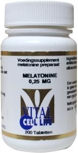 Afbeelding van Vital Cell Life Melatonine 0.25 Mg, 200 tabletten