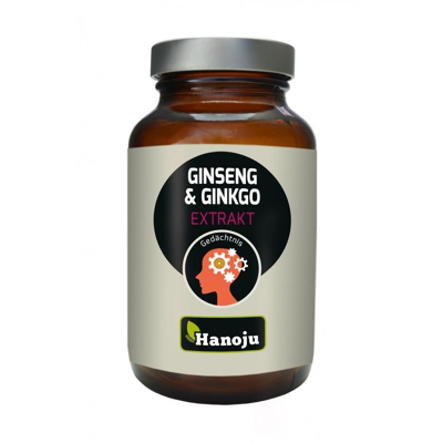 Afbeelding van Hanoju Ginseng 300 mg &amp; ginkgo 200 60 capsules