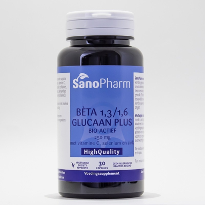 Afbeelding van Sanopharm Betaglucaan plus 250 mg 30 stuks