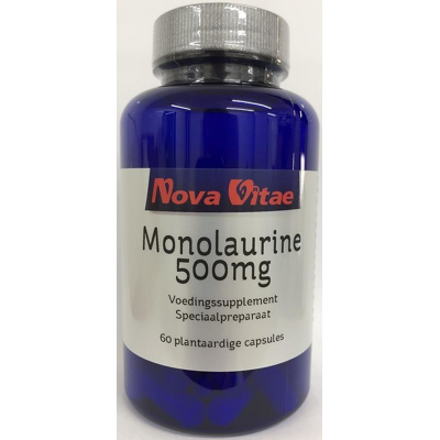 Afbeelding van Nova Vitae Monolaurine 500mg, 60 Veg. capsules