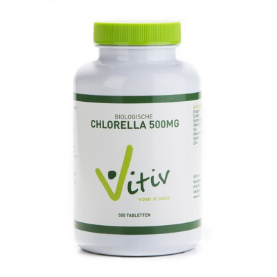 Afbeelding van Vitiv Chlorella 500 mg bio (500 tab)