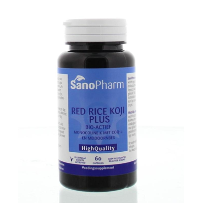 Afbeelding van Sanopharm Red Rice Koji Plus High Quality, 60 capsules