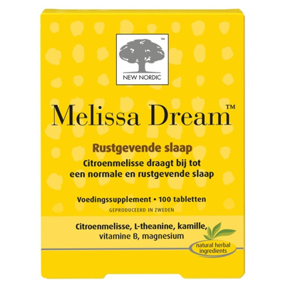 Afbeelding van 25% korting New Nordic Melissa Dream (100 Tabletten)