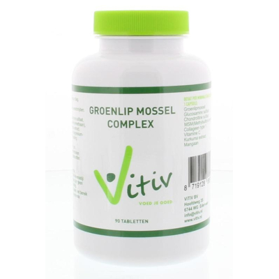 Afbeelding van Vitiv Groenlipmossel complex 90 tabletten