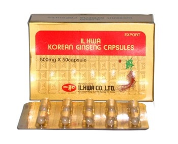 Afbeelding van Ilhwa Korean ginseng capsule 50 capsules