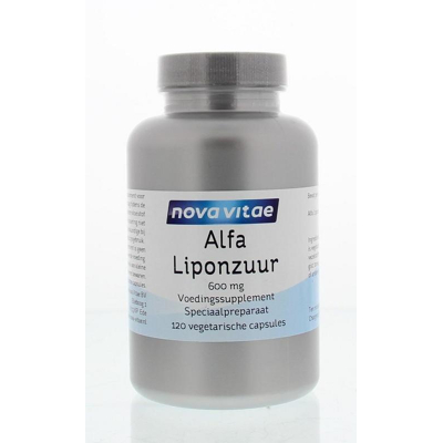 Afbeelding van Nova Vitae Alfa liponzuur 600 mg 120 capsules