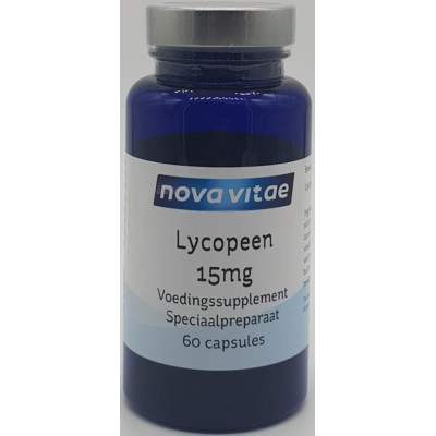 Afbeelding van Nova Vitae Lycopeen 15mg, 60 capsules
