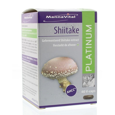Afbeelding van Mannavital Shiitake Platinum, 60 capsules