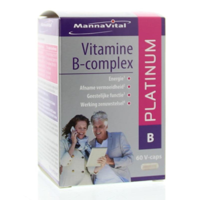 Afbeelding van MannaVital Vitamine B complex Platinum V caps 60VCP