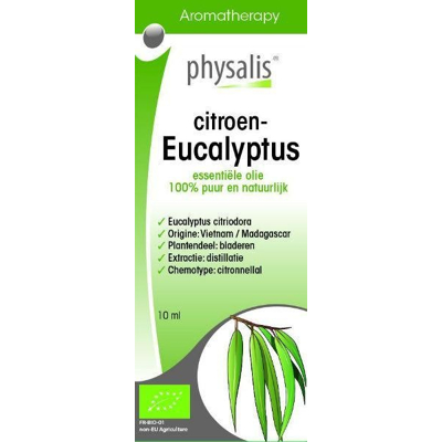 Afbeelding van Physalis Citroen Eucalyptus Olie Bio 10ml