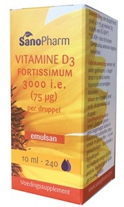 Afbeelding van Sanopharm Vitamine D3 Fortissimum Emulsan, 10 ml