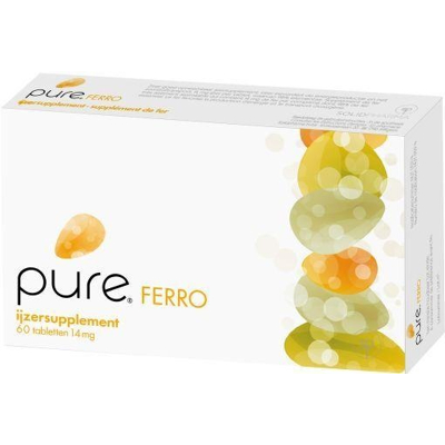 Afbeelding van Pure Ferro 14 mg 98% 60 tabletten