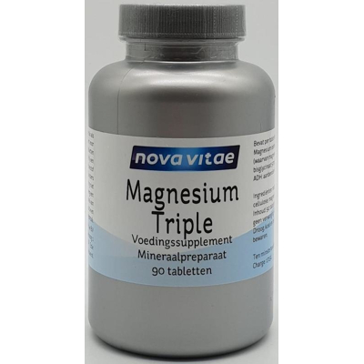 Afbeelding van Nova Vitae Magnesium citraat bisglycinaat malaat 90 tabletten