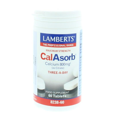Afbeelding van Lamberts Calasorb (calcium Citraat) &amp; Vitamine D3, 60 tabletten