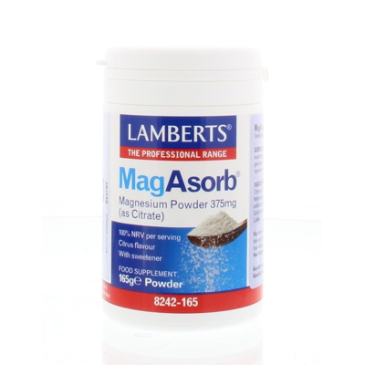 Afbeelding van Lamberts MagAsorb (magnesium citraat) poeder 375 mg 165 g