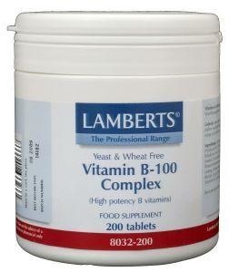 Afbeelding van Lamberts Vitamine B100 Complex, 200 tabletten