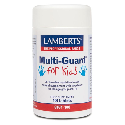 Afbeelding van Lamberts Multi guard For Kids (playfair), 100 Kauw tabletten