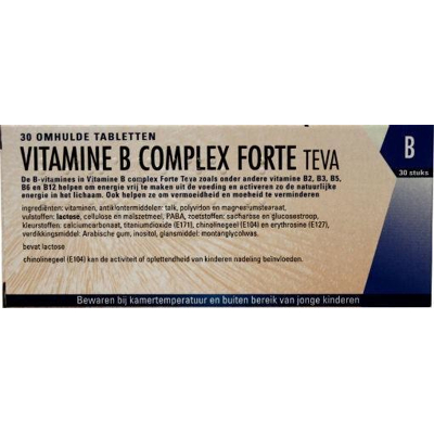 Afbeelding van Vitamine B Complex Forte Tablet Teva