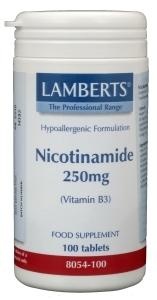 Afbeelding van Lamberts Vitamine B3 250mg (nicotinamide), 100 tabletten