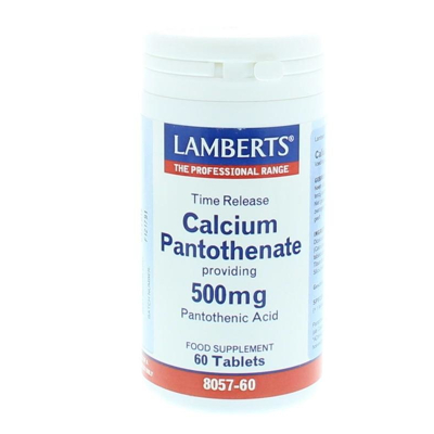 Afbeelding van Lamberts Vitamine B5 (calcium Pantothenaat) Time Release, 60 tabletten
