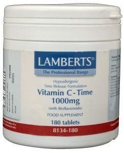 Afbeelding van Lamberts Vitamine C 1000 Time Release &amp; Bioflavonoiden, 180 tabletten