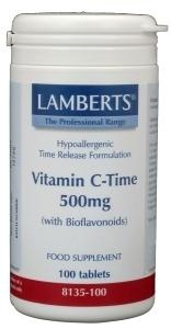 Afbeelding van Lamberts Vitamine C 500 Time Released &amp; Bioflavonoiden, 100 tabletten