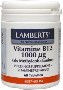 Afbeelding van Lamberts Vitamine B12 methylcobalamine 1000mcg, 60 tabletten