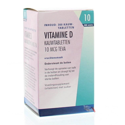 Afbeelding van Vitamine D Teva Tablet 10mcg 400ie