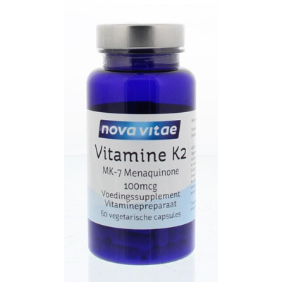 Afbeelding van Nova Vitae Vitamine K2 100 mcg menaquinon 60 vcaps