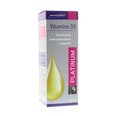 Afbeelding van Mannavital Vitamine D3 Platinum, 100 ml
