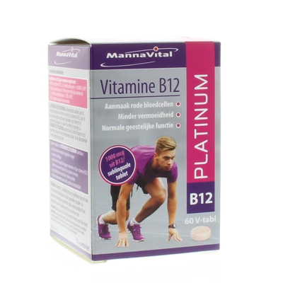 Afbeelding van MannaVital Vitamine B12 Platinum Tabletten
