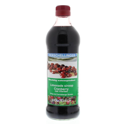 Afbeelding van Terschellinger Cranberry vlierbes Siroop Bio, 500 ml