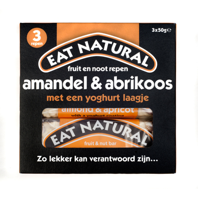 Afbeelding van Eat Natural Almond Apricot Yoghurt 3 X 50 gram, 3x50 gram