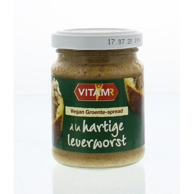 Afbeelding van Vitam Groente spread A La Hartige Leverworst Vegan Bio, 120 gram