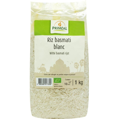 Afbeelding van Primeal Witte basmati rijst 1 kilog