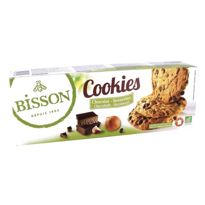 Afbeelding van Bisson Cookies Chocolade Hazelnoot Bio, 200 gram