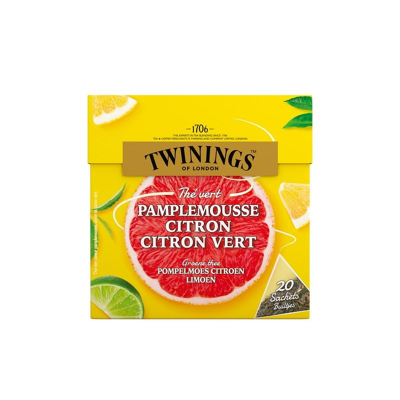 Afbeelding van Twinings Groene thee pompelmoes citroen limoen 20 zakjes