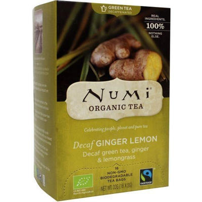 Afbeelding van Numi Green Tea Ginger Lemon Bio, 18bui