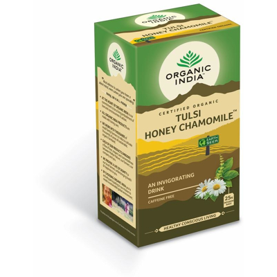 Afbeelding van Organic India Thee Tulsi Honey Chamomile 25ZK
