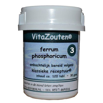 Afbeelding van Vitazouten Nr. 3 Ferrum Phosphoricum 120st