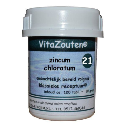 Afbeelding van Vita Reform Vitazouten Nr. 21 Zincum Chloratum Muriaticum 120st