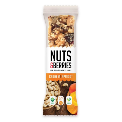 Afbeelding van Nuts &amp; Berries Cashew Apricot Bio, 30 gram