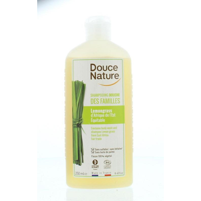 Afbeelding van Douce Nature Douchegel &amp; shampoo familie lemongrass 250 ml