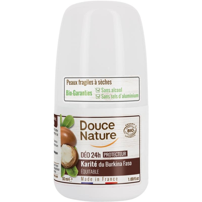 Afbeelding van Douce Nature Deodorant Roll On met Karite Sheabutter 24h Bio, 50 ml