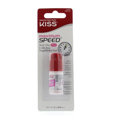 Afbeelding van Kiss Nail glue max speed pink 1 stuks