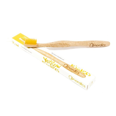 Afbeelding van Nordics Tandenborstel bamboe geel 1 stuks