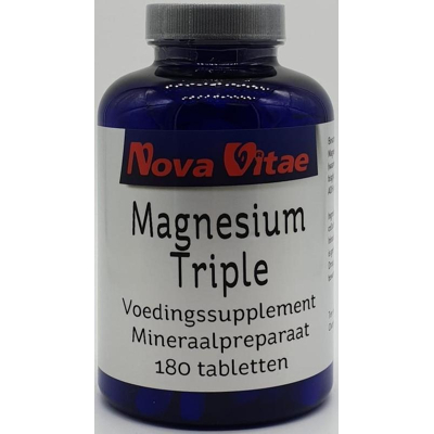 Afbeelding van Nova Vitae Magnesium citraat bisglycinaat malaat 180 tabletten