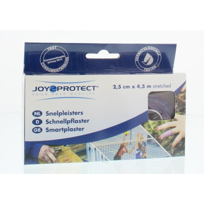 Afbeelding van Joy2protect Snelpleisters lila 2.5 cm x 4.5 m 2 rollen